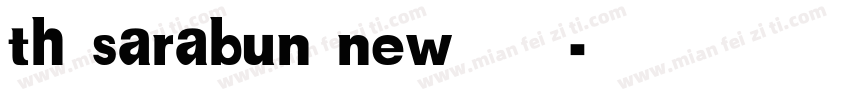 th sarabun new字体字体转换